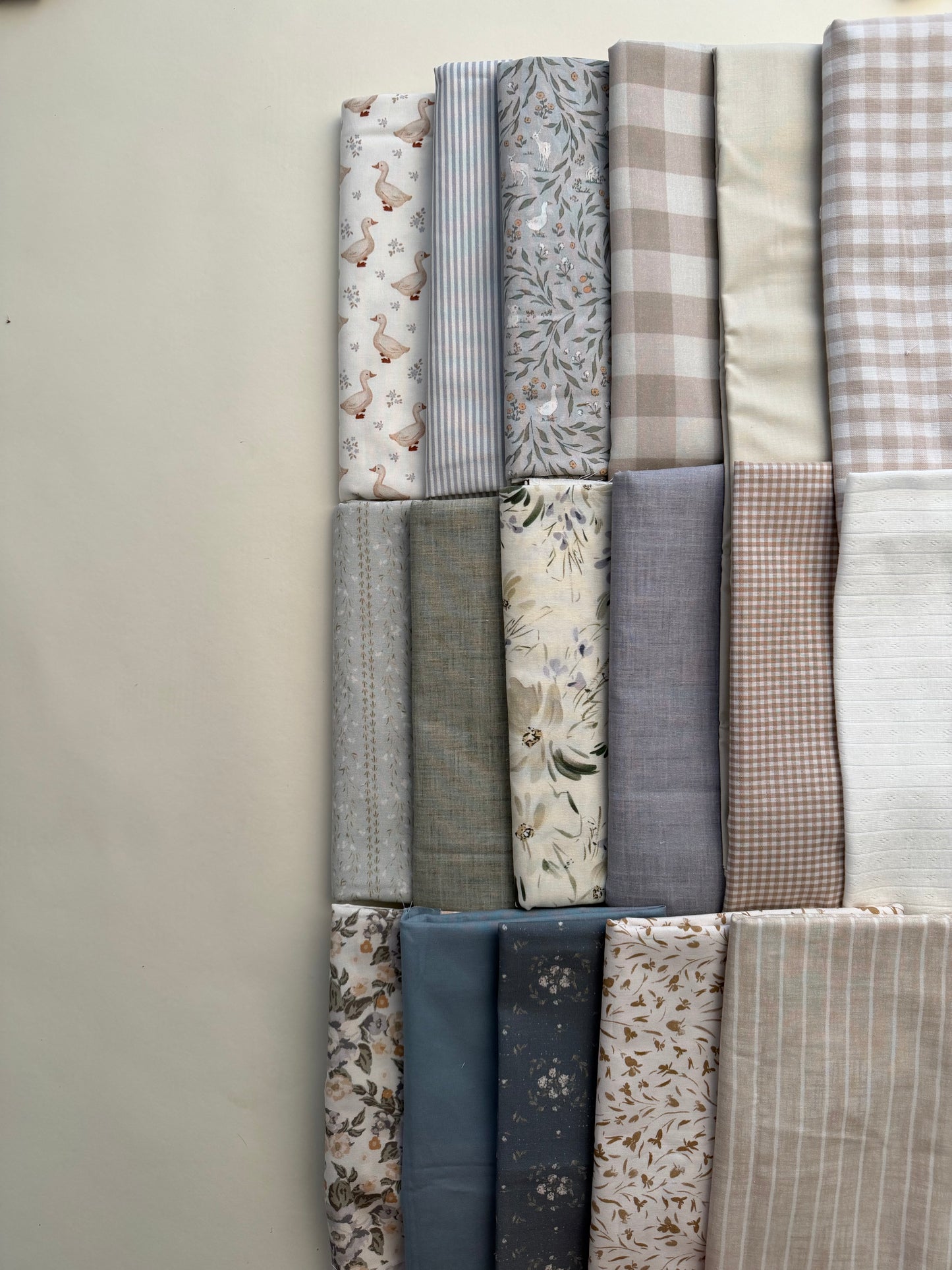 Custom Fabric Banner / Margot Collection- Dusty Blues