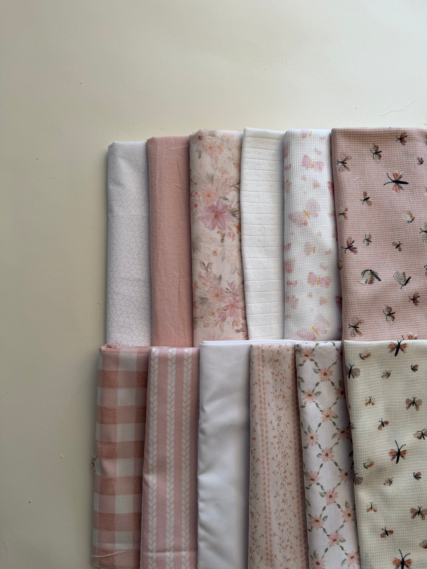 Custom Fabric Banner / Daisy Collection-pinks, butterflies florals