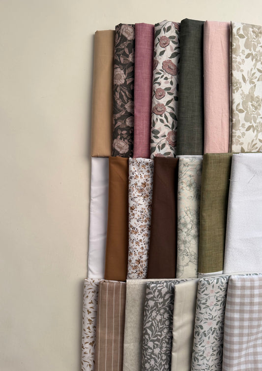 Custom Fabric Banner / Rosy Collection- Vintage florals
