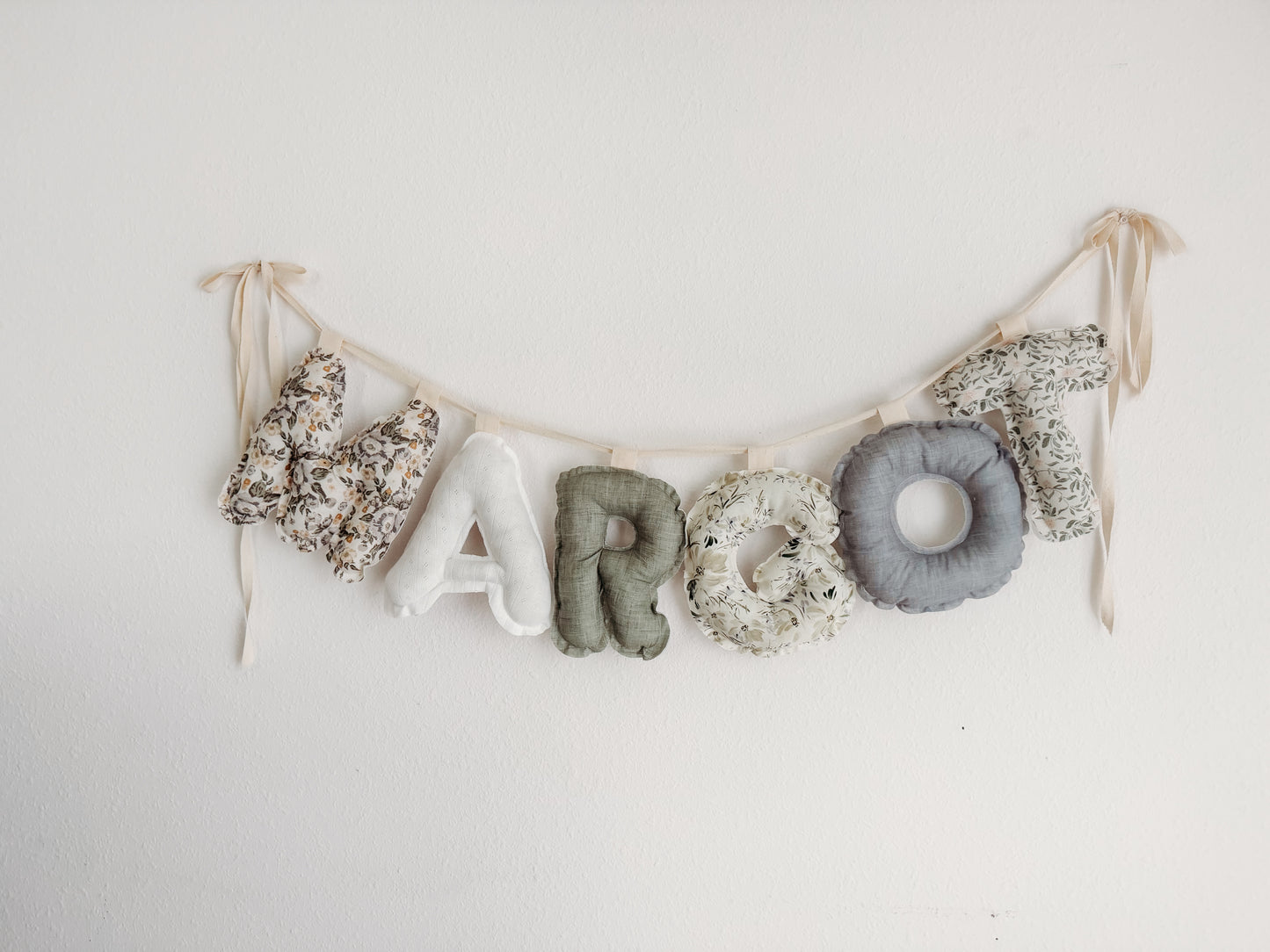 Custom Fabric Banner / Margot Collection- Dusty Blues